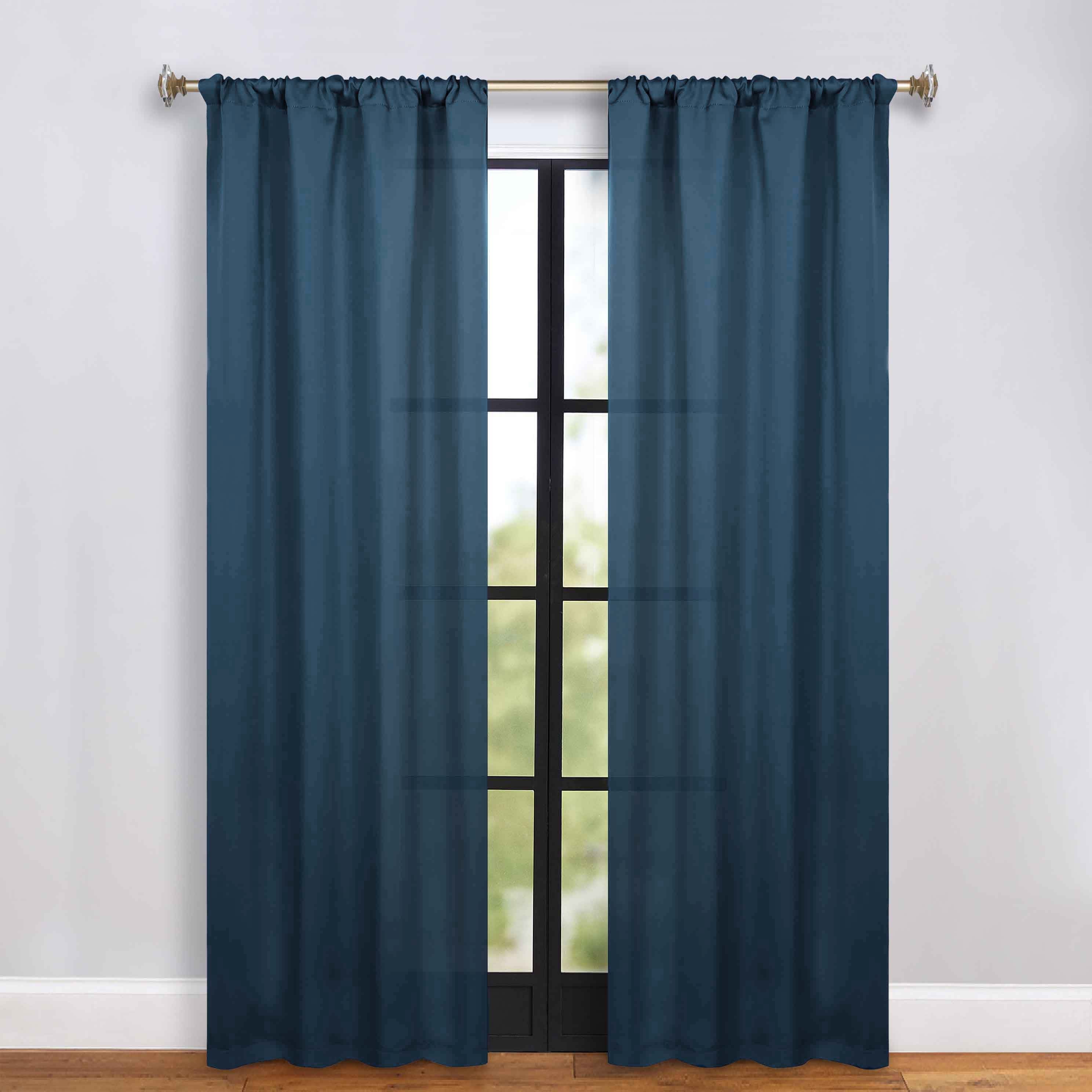 Machine Washable Blackout Curtains Set of 2 - Solid Color Room Darkening Window Drapes for Bedroom, Living Room & Nursery - Noise Reducing & Energy Efficient