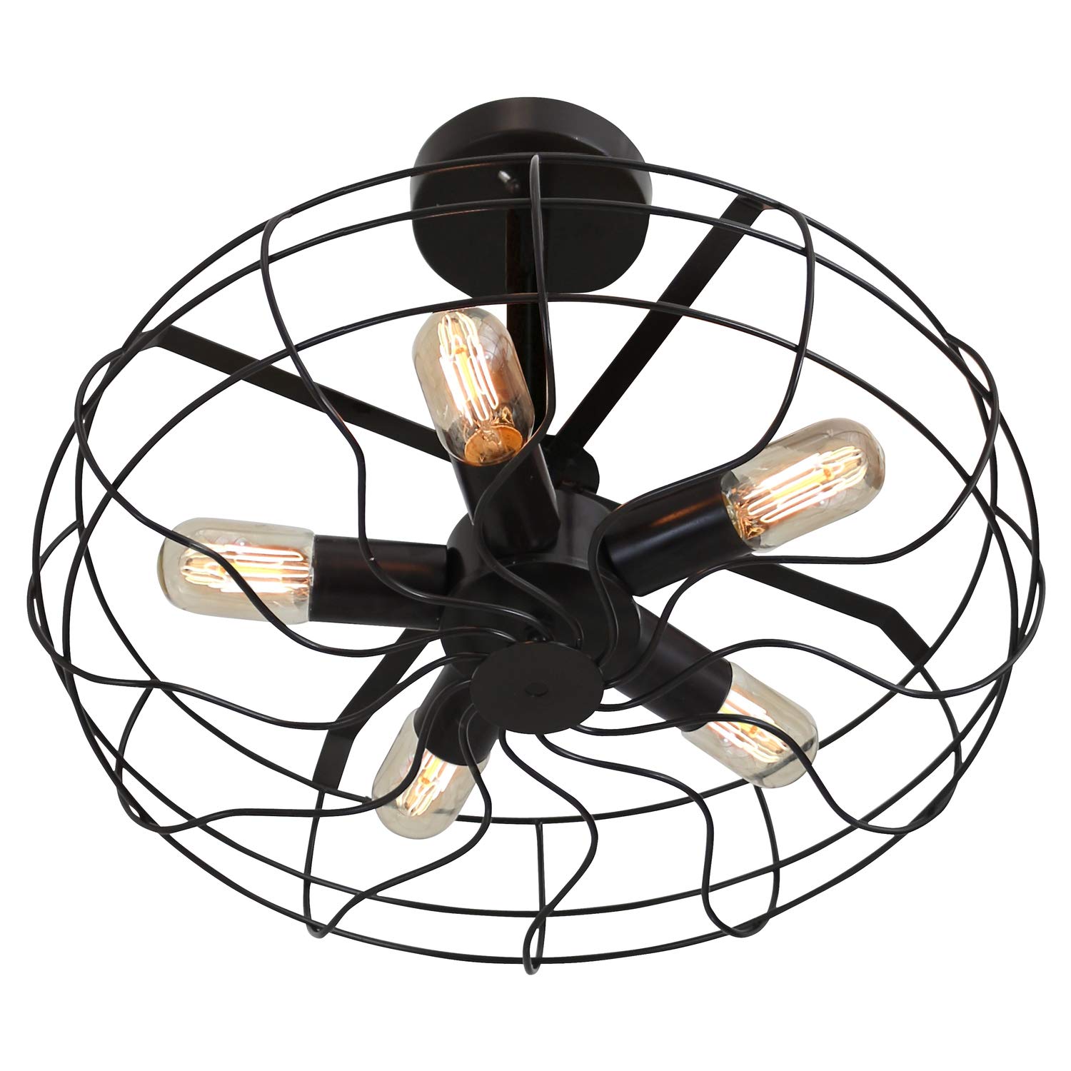 Ozzy 52 Inch Indoor/Outdoor Ceiling Fan with Remote Control - Dimmable LED Light, Reversible Blades, Energy Efficient - Perfect for Bedroom, Living Room, Patio