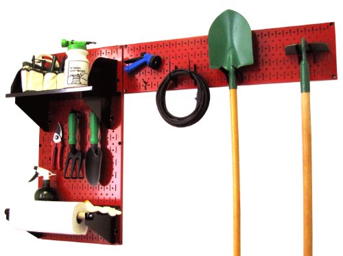 Red Pegboard Black Accessories