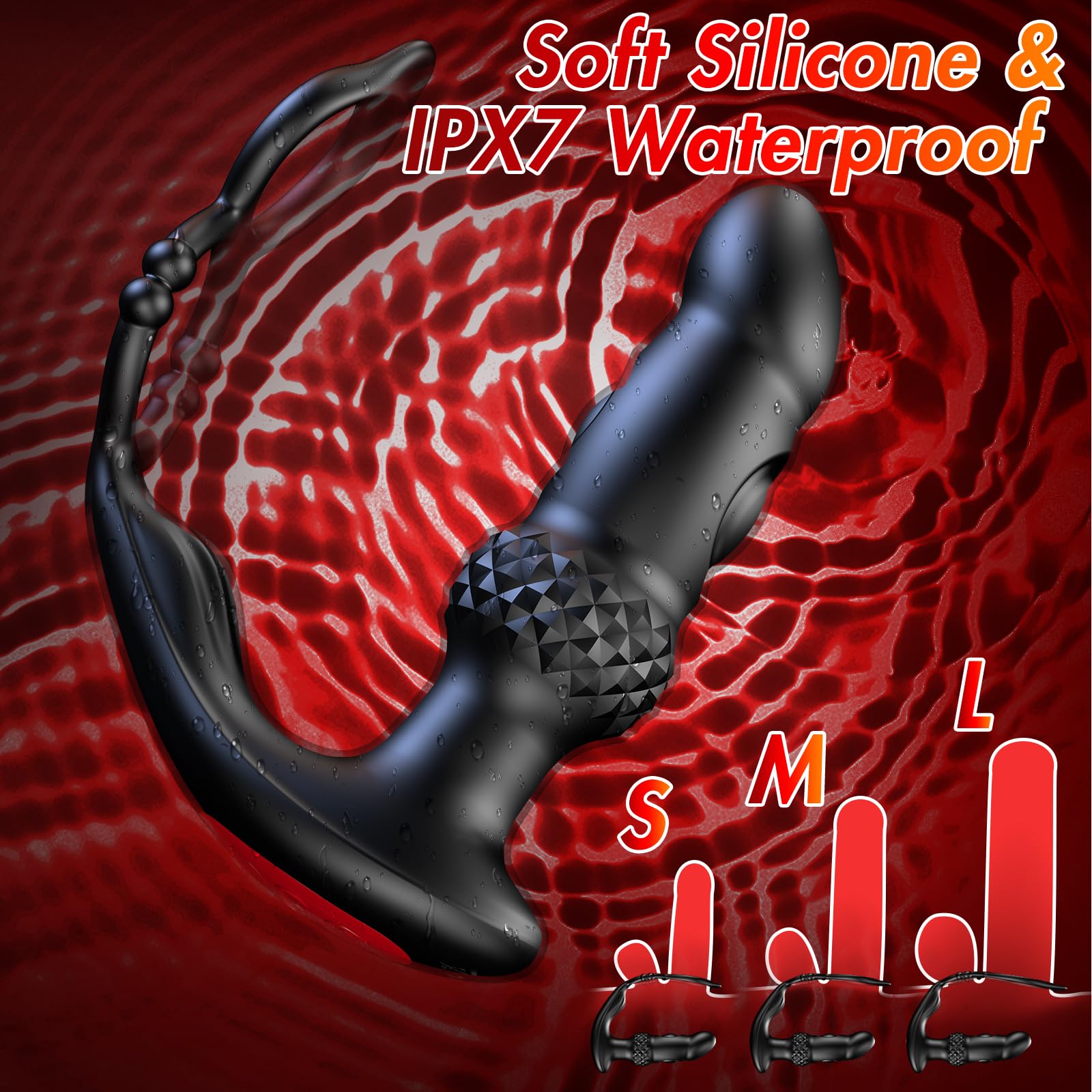 Premium Prostate Massager for Men - Remote Control Anal Vibrator with 10 Vibration & 3 Tapping Modes, P-Spot Stimulator for Couples Play - Perfect for Solo Exploration & Intimate Partner Play