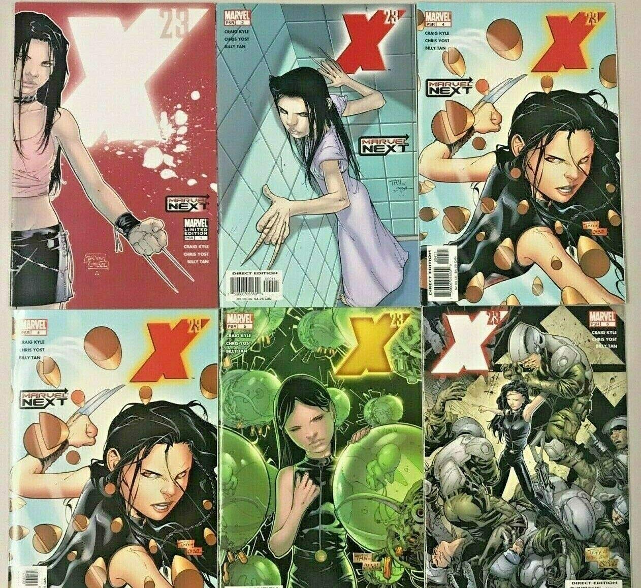 X-23 #1-6 VF/NM Lot (6 Books) - 2005 Marvel Next Comics - Complete Comic Book Collection for Marvel Fans & Collectors
