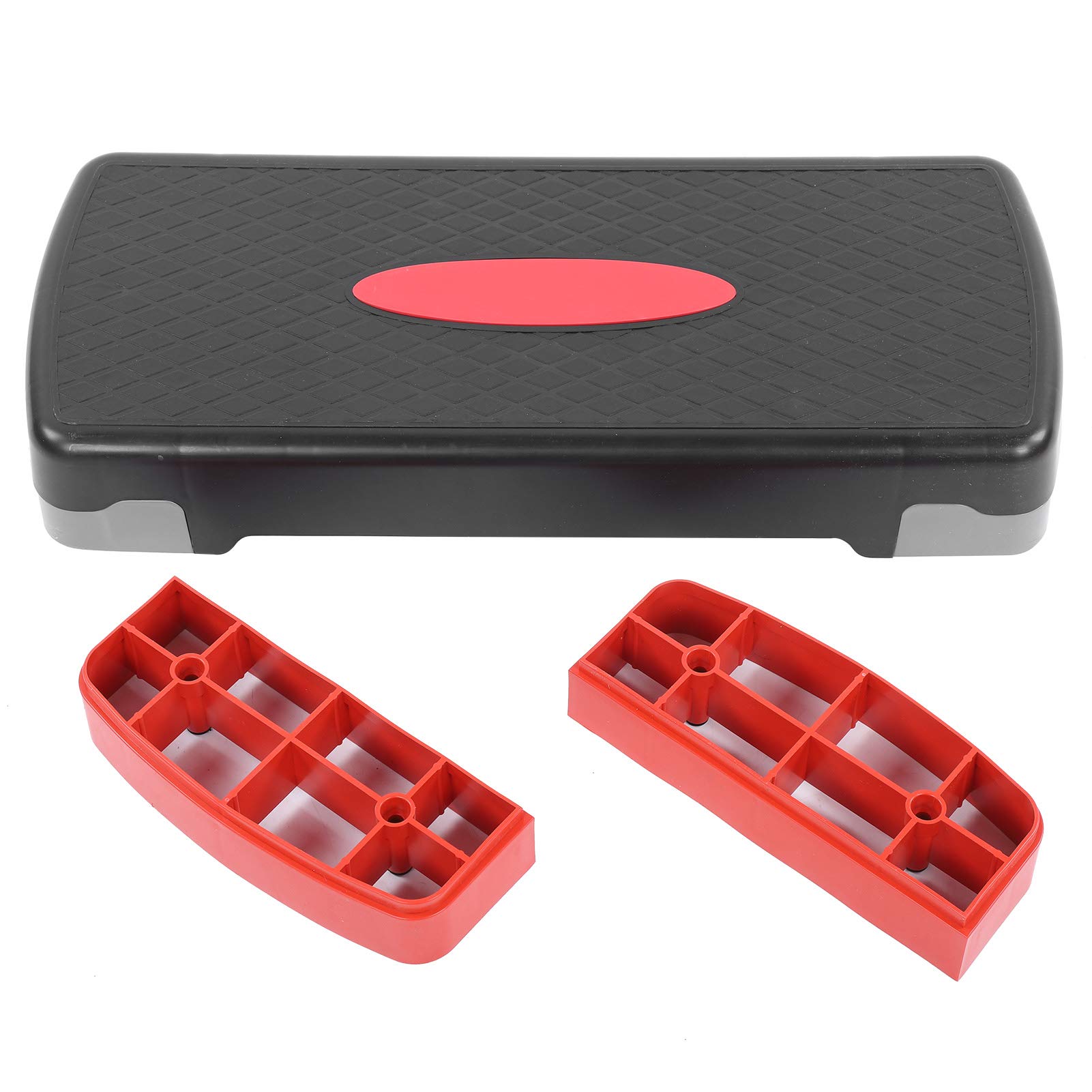 EVTSCAN Adjustable Aerobic Step Platform for Home Workouts - Full & Compact Sizes | Exercise Stepper for Cardio, Step Training & Fitness | Perfect for Home Gym, Dance Classes & Group Exercises