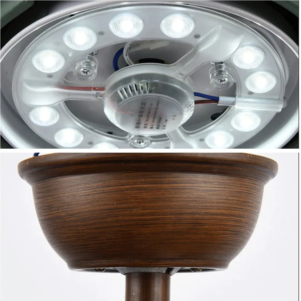 3-Blade Wooden Ceiling Fan with LED Light - Modern Low Profile Design for Bedroom, Living Room & Office - Quiet Energy Efficient Air Circulation