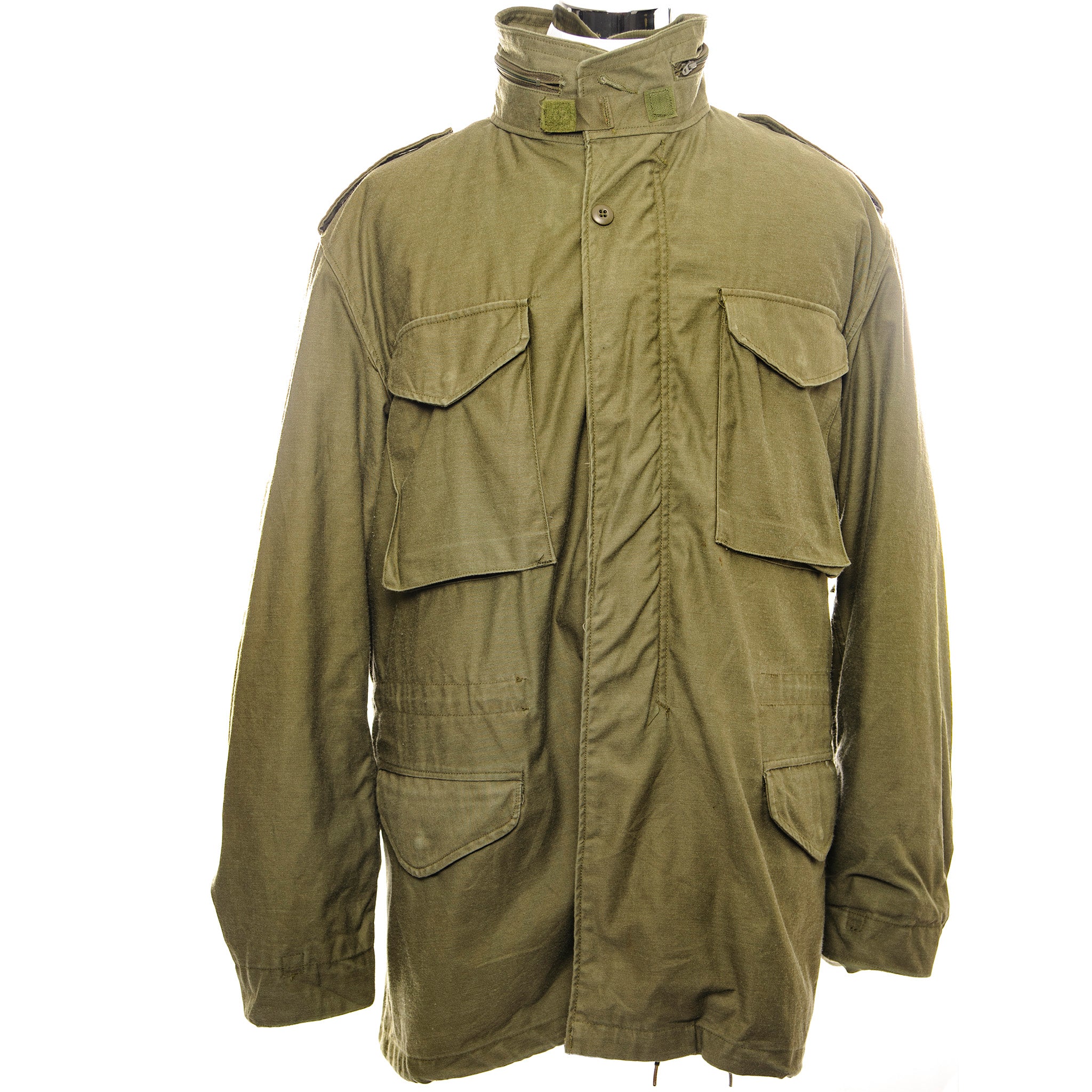 Vintage US Army M-1965 M65 Field Jacket with Removable Liner - 1987 Issue - Size Large Long - Military Surplus Outerwear for Hiking, Camping & Outdoor Adventures