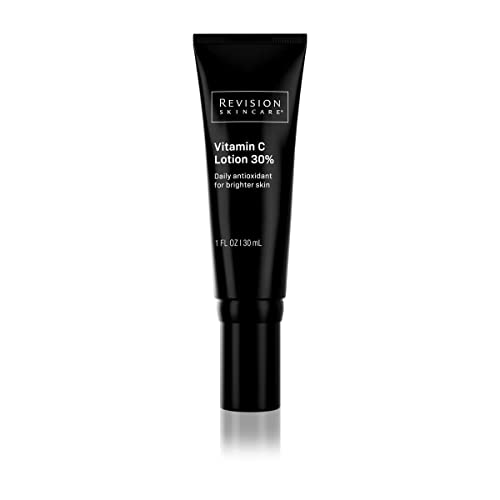 Revision Skincare Vitamin C Lotion 30% - Brightening Facial Moisturizer with Antioxidants, 1 Fl Oz - For Dark Spots & Uneven Skin Tone | Day & Night Use for Glowing Skin
