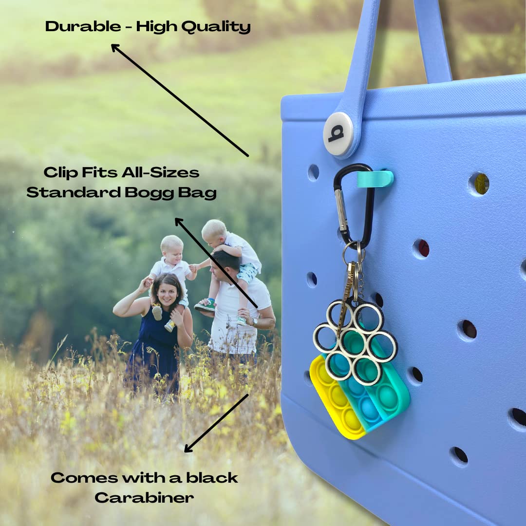 Carabiner Key Holder for Tote Bags - Secure Keys & Valuables - USA Made - Perfect for Travel & Daily Use