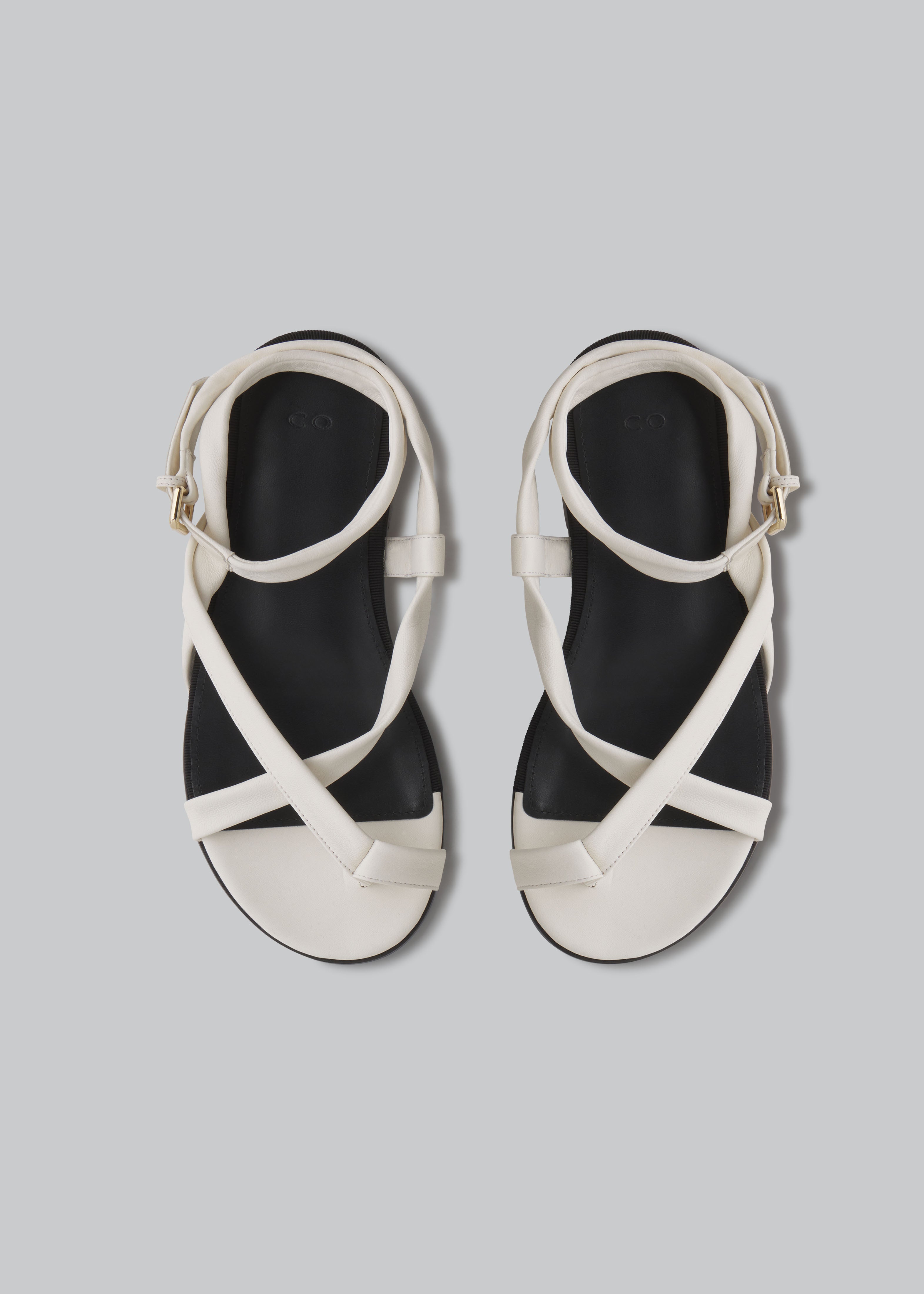 Ivory Stretch Leather Toe Strap Sandals - Comfortable Women's Summer Casual Shoes for Beach, Vacation & Everyday Wear