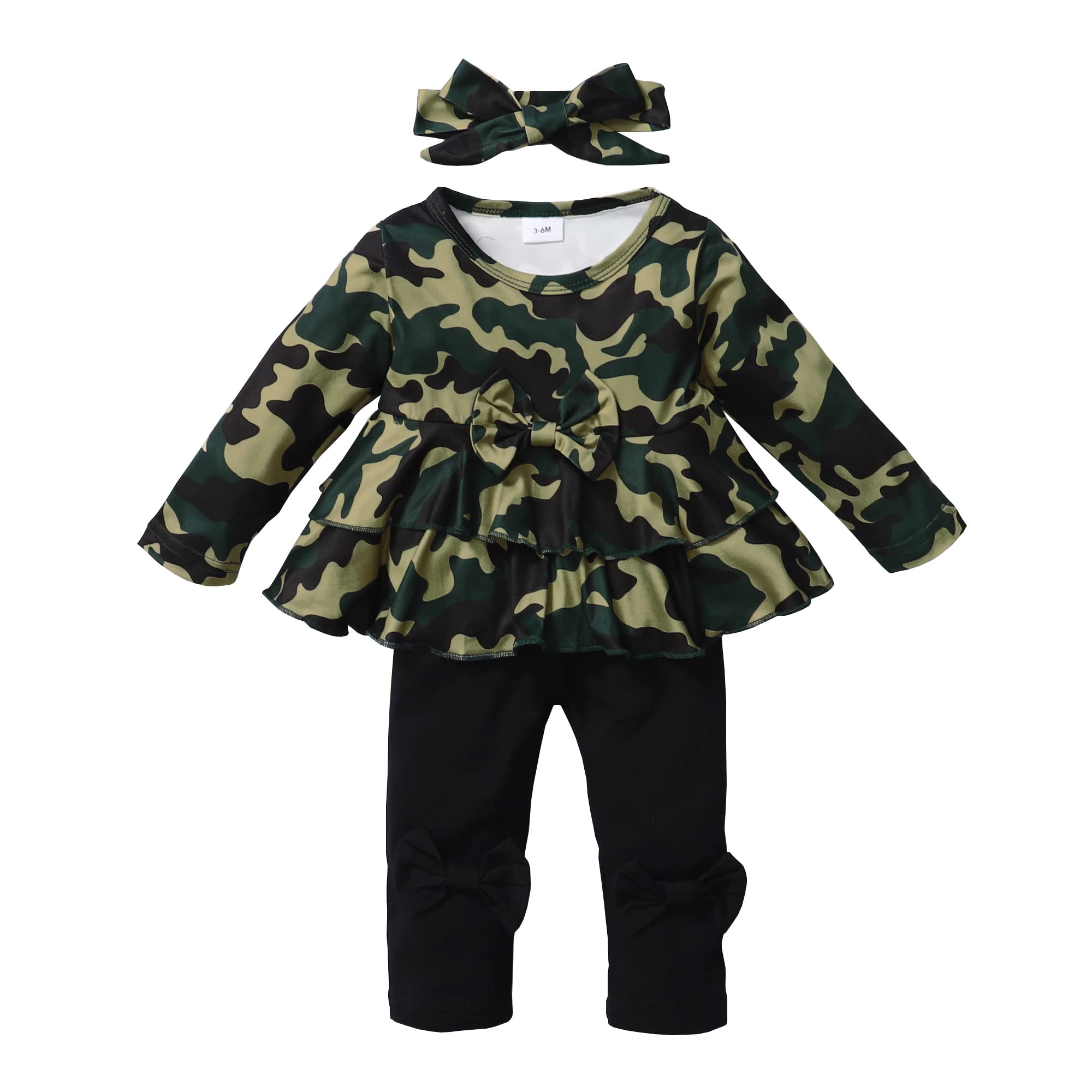 XUANHAO Baby Girl Clothes Set - Long Sleeve Ruffle Top & Pants Outfits for Infants 3-24 Months | Fall Winter Toddler Girl Fashion | Perfect for Playdates, Holidays & Family Photos