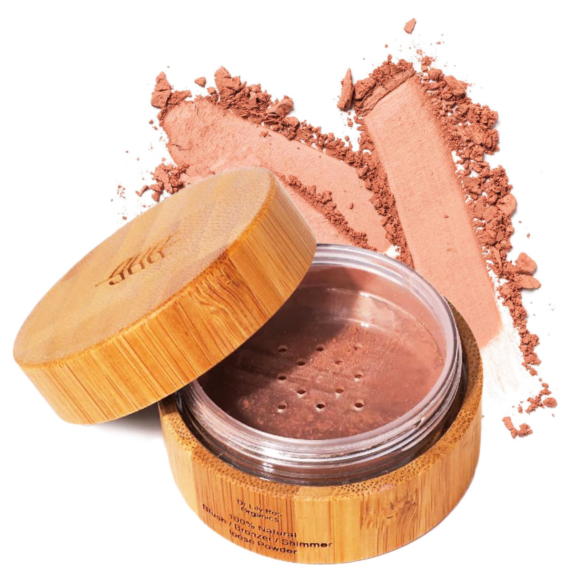 **Dr. Lily Ros All-Natural Blush, Bronzer & Shimmer Palette – Vegan, Cruelty-Free, No Harsh Chemicals, Parabens or Synthetic Fragrances | 100% Natural Formula for Sensitive Skin | Perfect for Daily Wear, Special Occasions & On-the-Go Touch-Ups (In Love Shade)**