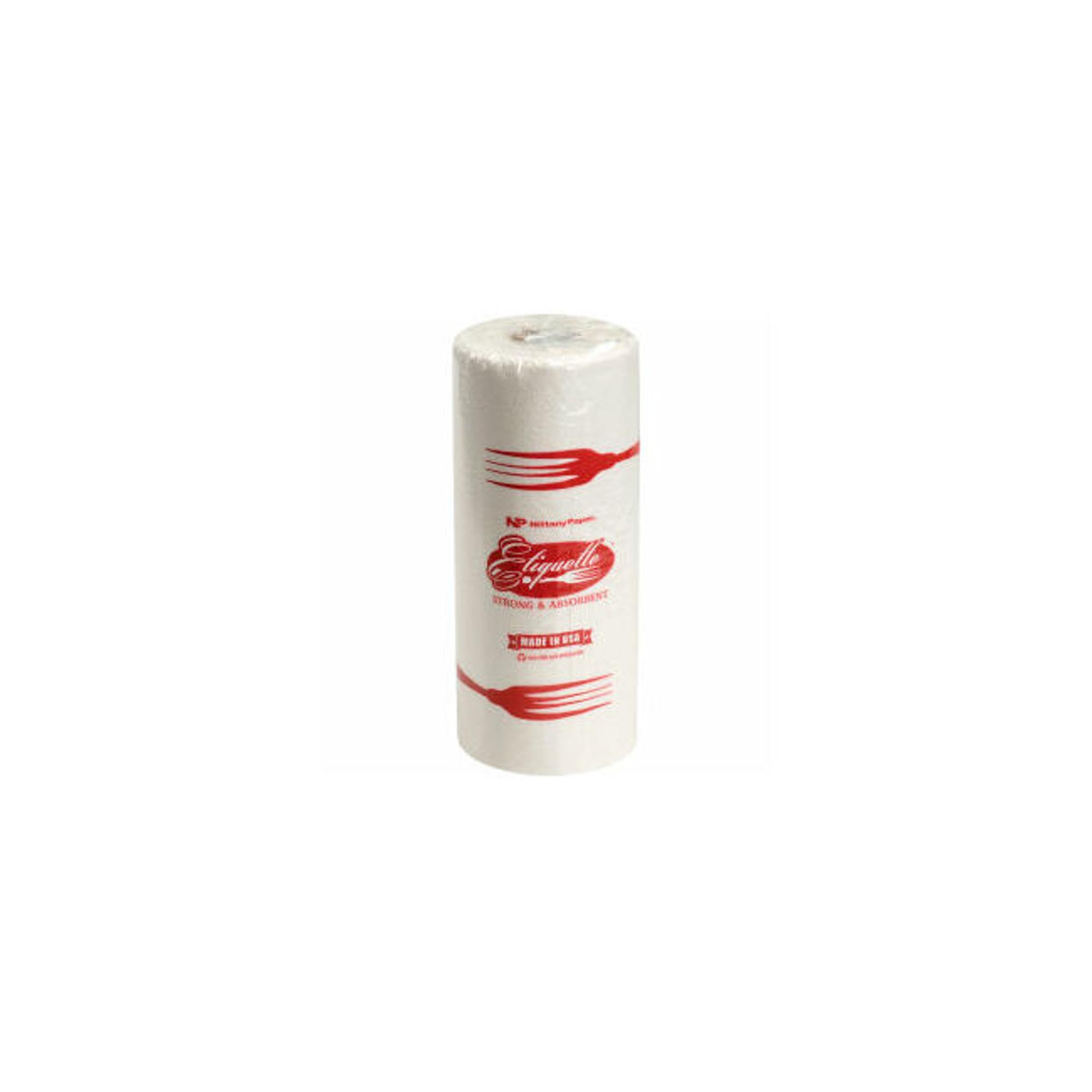 Premium Etiquette Paper Towels - 85 Sheets per Roll, 30 Rolls per Case (850 Sheets Total) - Bulk Commercial & Household Use for Kitchen, Bathroom, Office Cleaning