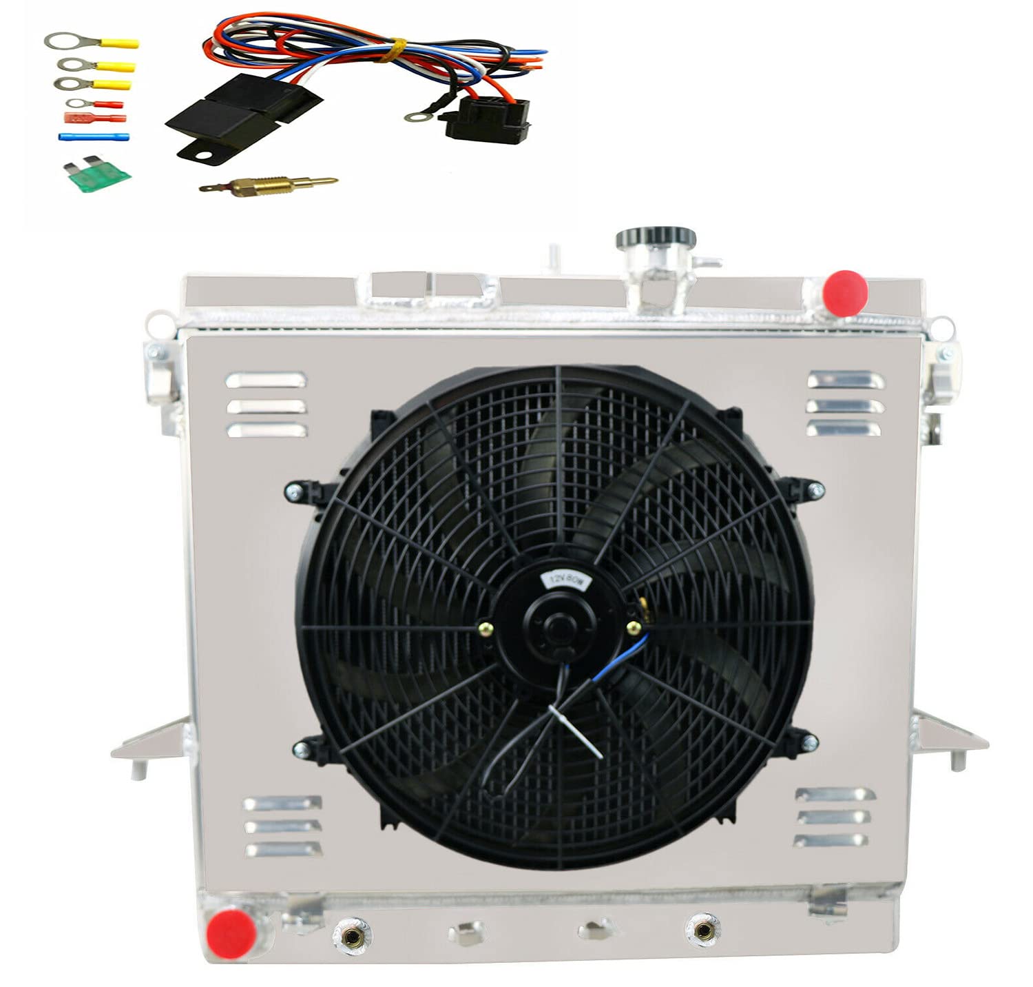 High Performance 4-Row Aluminum Radiator with 16