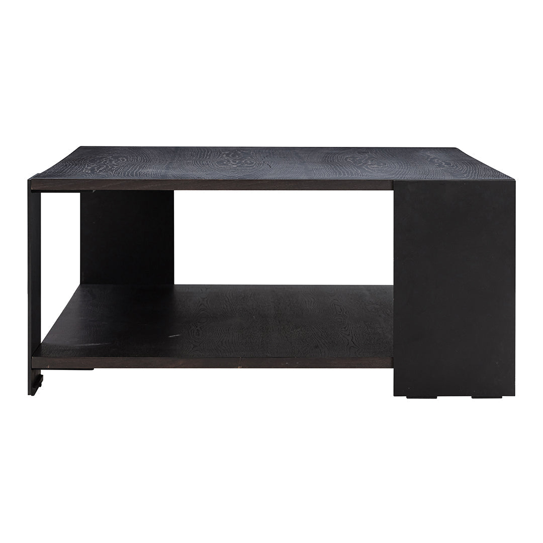 Industrial Style Cinder Block Coffee Table - Modern Concrete Side Table for Living Room, Patio, or Office - Sturdy & Durable Furniture (Module 32)
