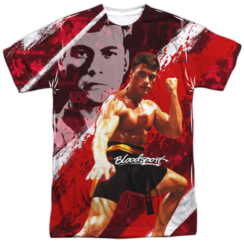 Bloodsport Action Sports Movie Jean-Claude Van Damme Graphic Print T-Shirt for Men - Casual Wear, Gym, Movie Night & Fan Merchandise