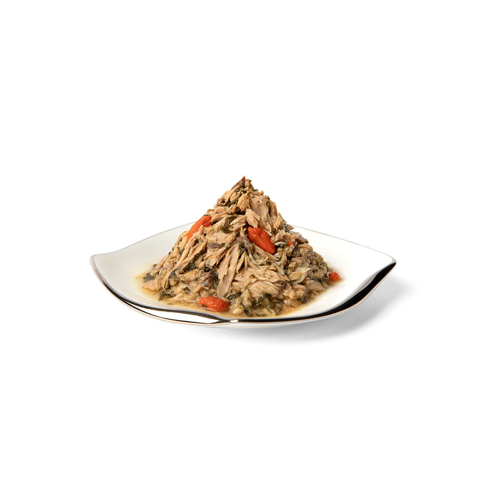 Premium Grain-Free Complete Diet Wet Cat Food with Tuna, Salmon & Goji Berries - High Protein Meal for Adult Cats - Perfect for Weight Management & Healthy Skin