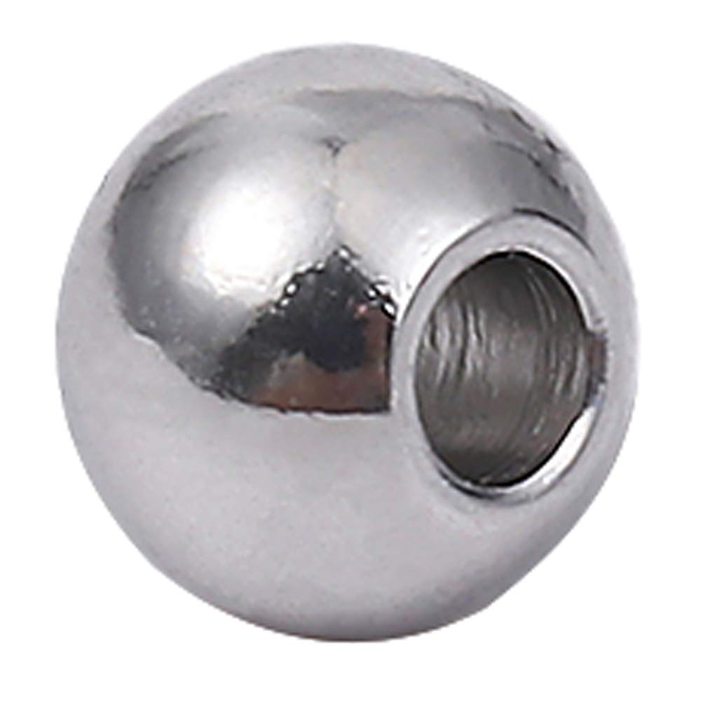 3x2.5mm Stainless Steel Spacer Beads - Round Loose Charm Caps for DIY Jewelry Making (100pcs, 1mm Hole) - Perfect for Bracelets, Necklaces & Craft Projects