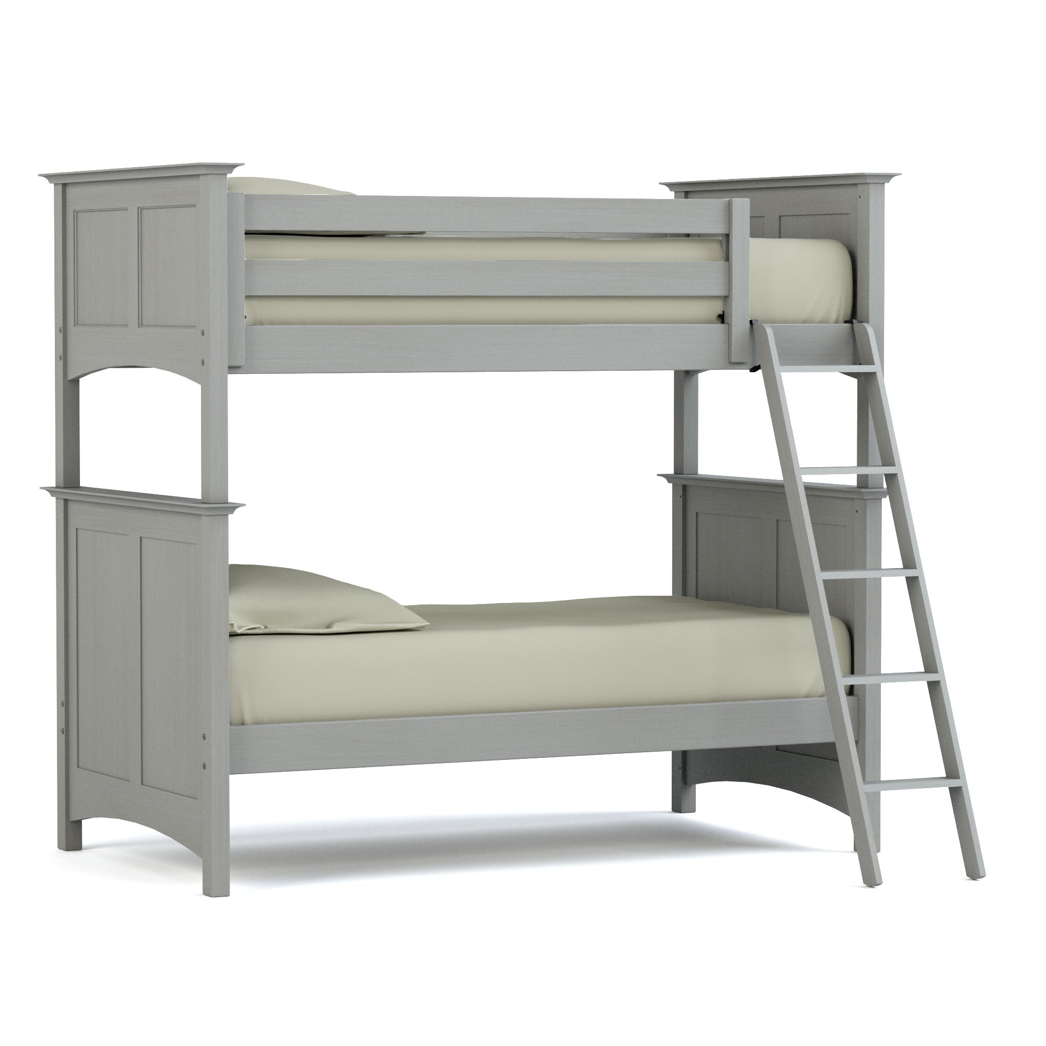 Revere Twin Over Full Bunk Bed Set with Ladder & Guardrails - Space-Saving Kids & Teens Bedroom Furniture for Small Rooms & Shared Spaces