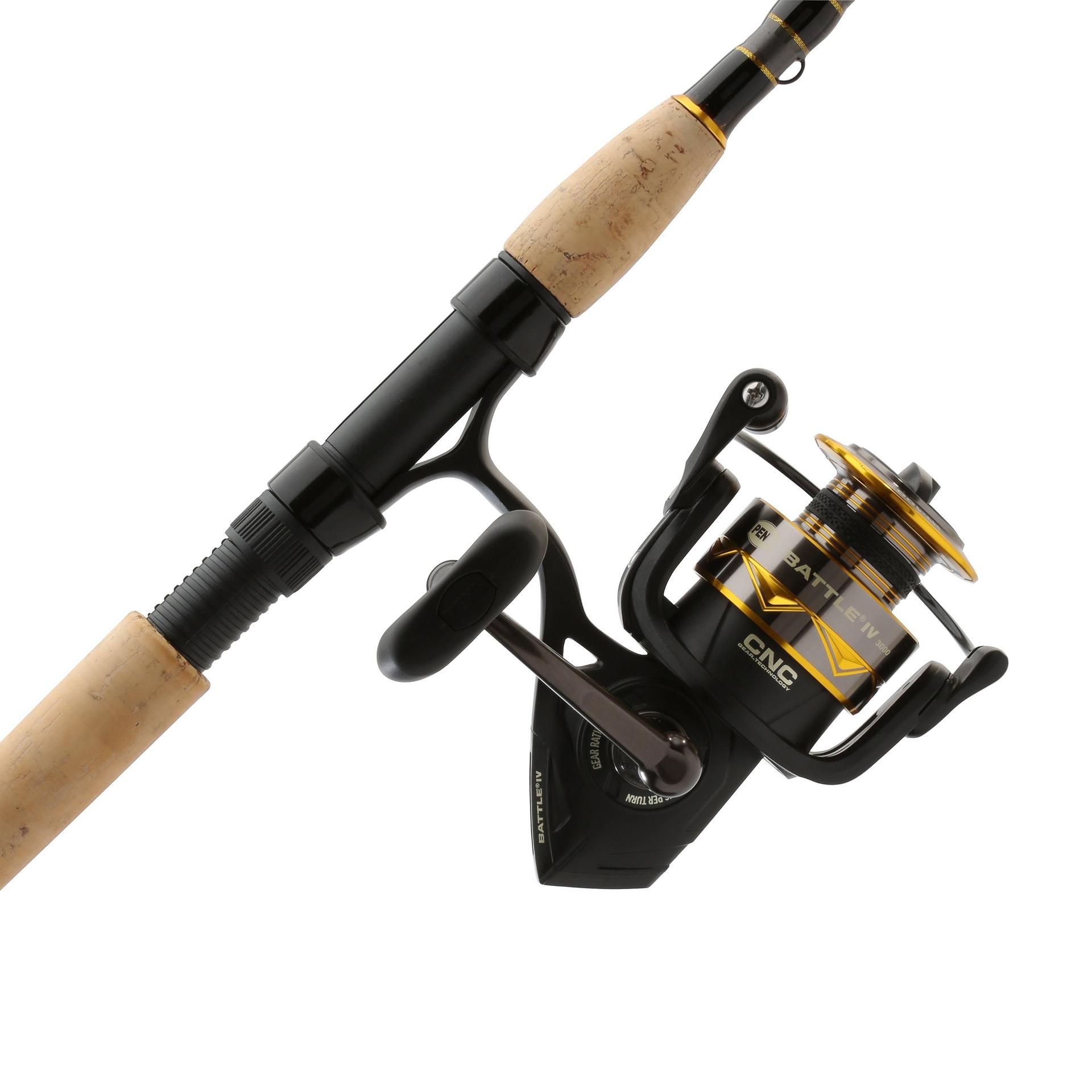 Battle IV Spinning Rod and Reel Combo - Premium Fishing Gear for Freshwater & Saltwater Anglers - Perfect for Bass, Trout, and Inshore Fishing Adventures