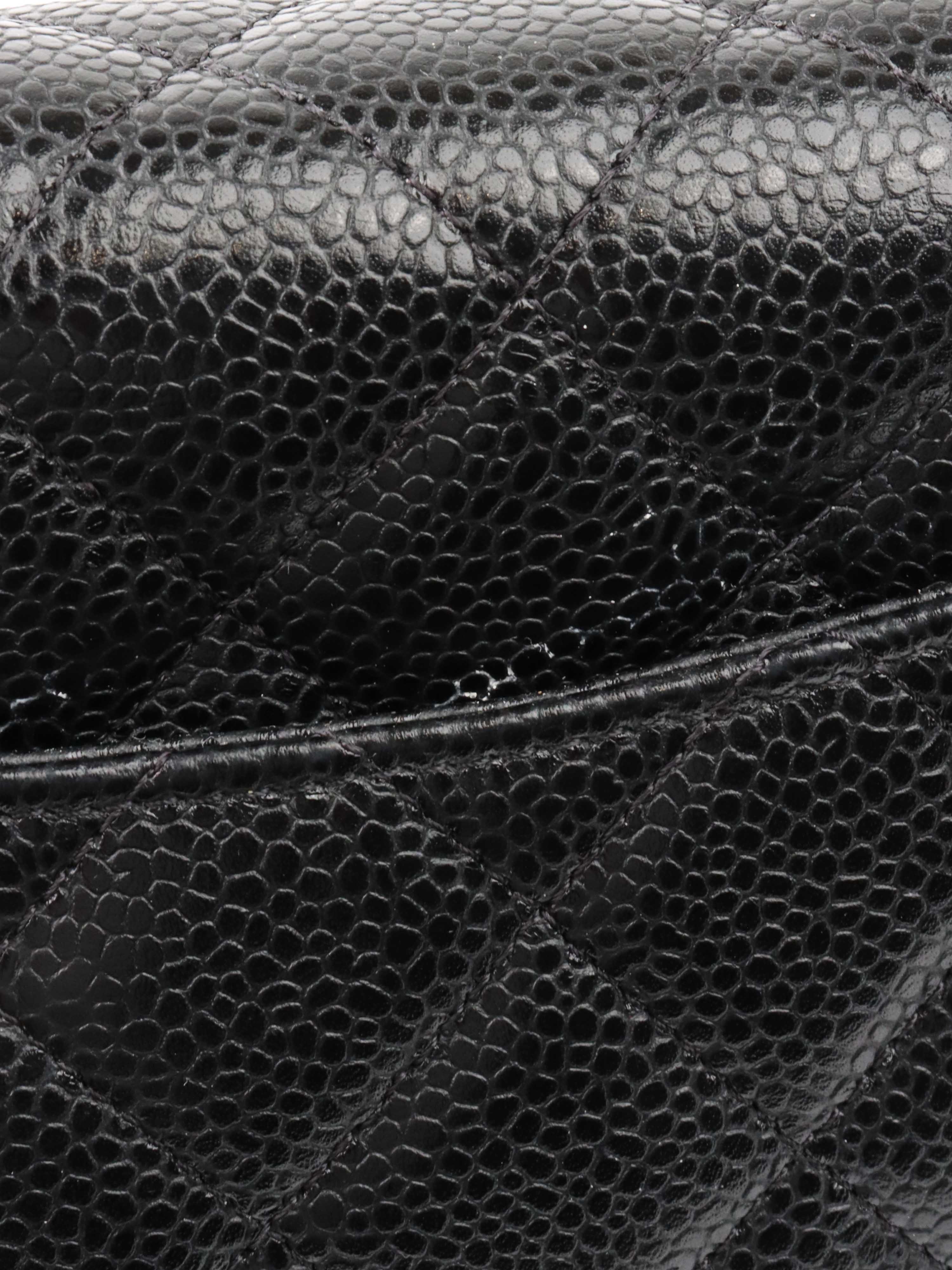 Chanel Black Caviar Leather Wallet on Chain with Gold Hardware - Luxury Crossbody Bag for Women, Perfect for Evening Events & Daily Use