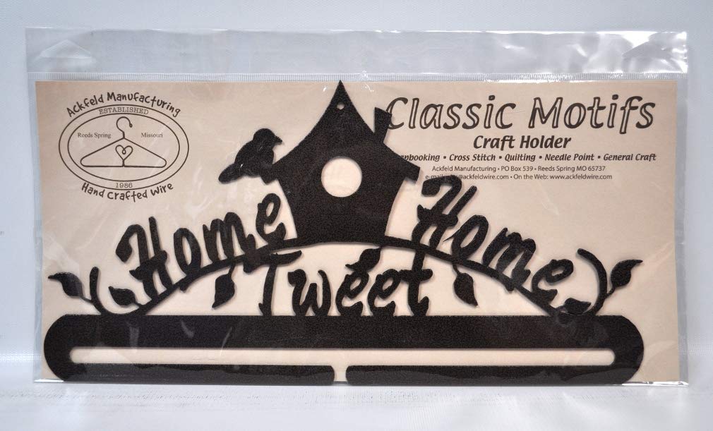 12 Inch Classic Motifs Home Tweet Home Split Bottom Craft Holder - Perfect for Organizing Sewing, Knitting & DIY Supplies