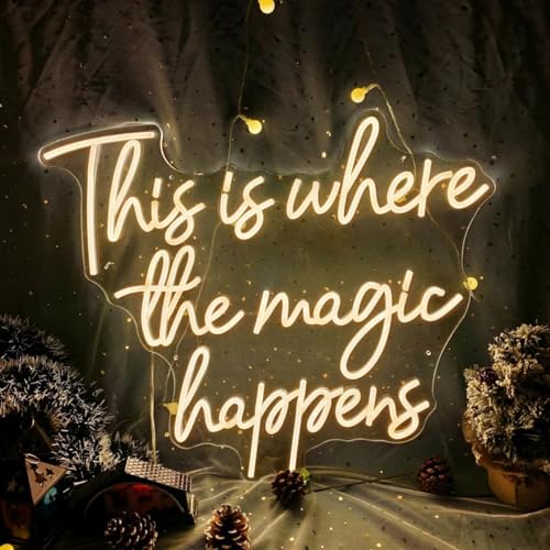 This Is Where The Magic Happens Warm white