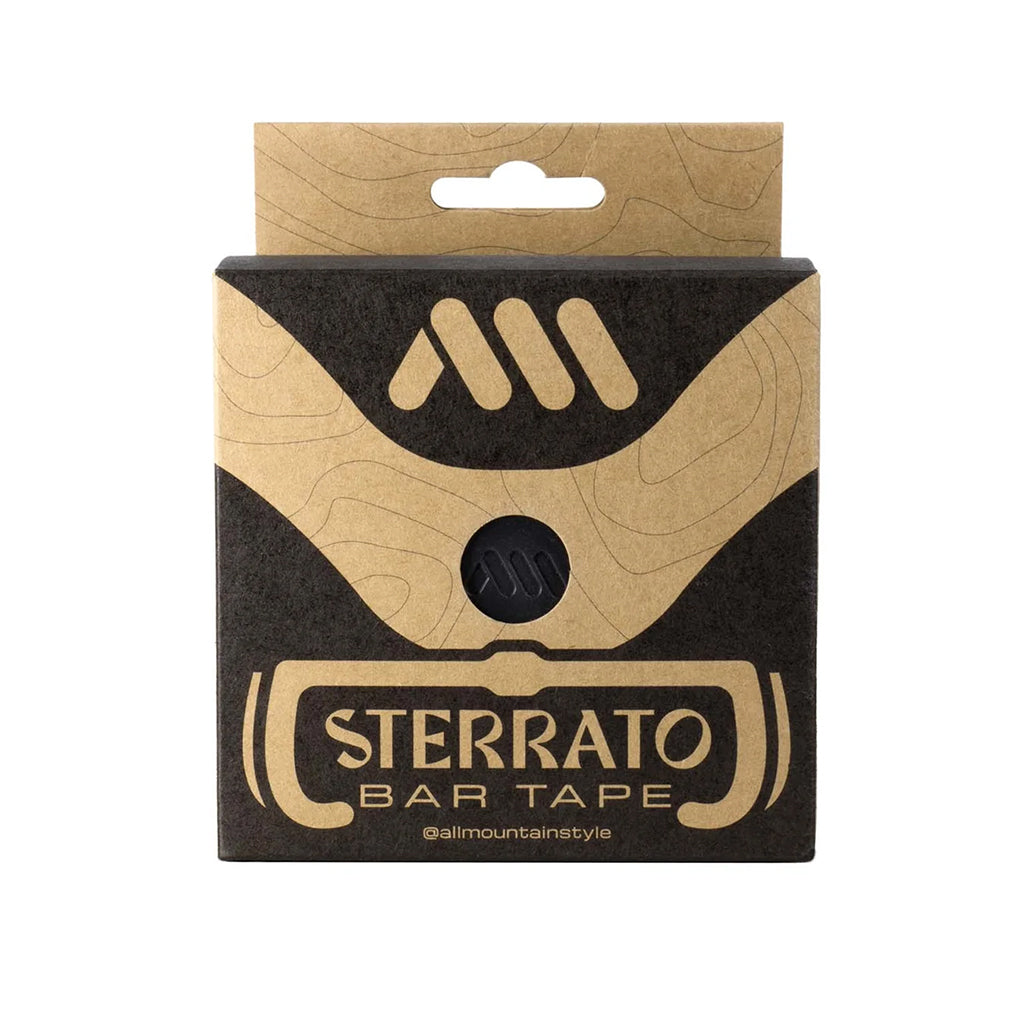 Premium All-Mountain Style Sterrato Bar Tape - Black | Comfortable & Durable Bike Handlebar Grip for Road, Gravel & Mountain Biking