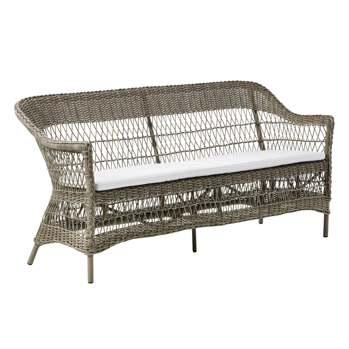 Charlot Outdoor 3-Seater Sofa Set - Waterproof Patio Furniture for Garden, Poolside & Backyard - Comfortable All-Weather Cushioned Sectional Lounge Seating