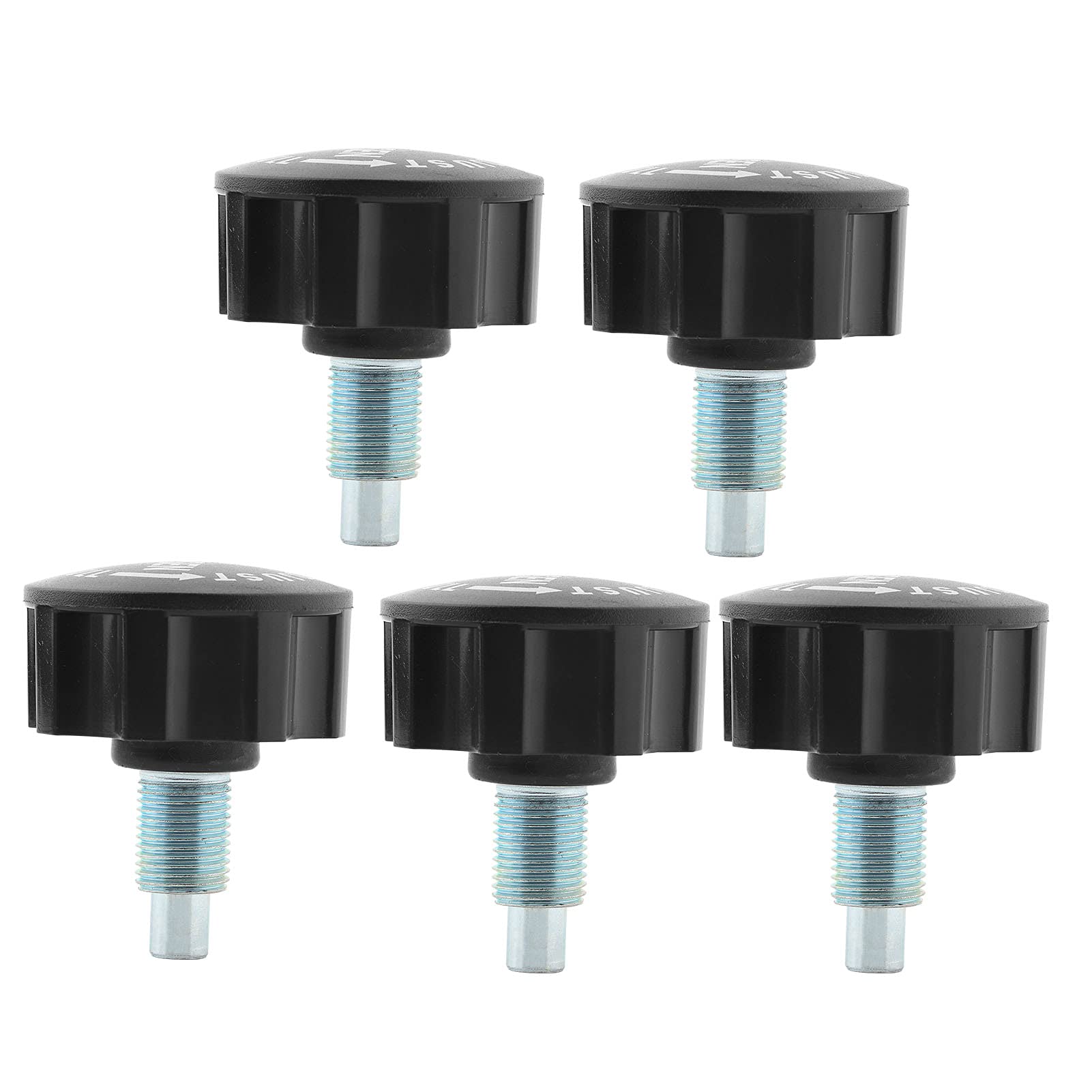 5-Piece M16 Pop Pull Pin Knob Set for Fitness & Exercise Machines - Compatible with Bikes, Gym Equipment - Perfect for Home & Commercial Gyms, Training Centers
