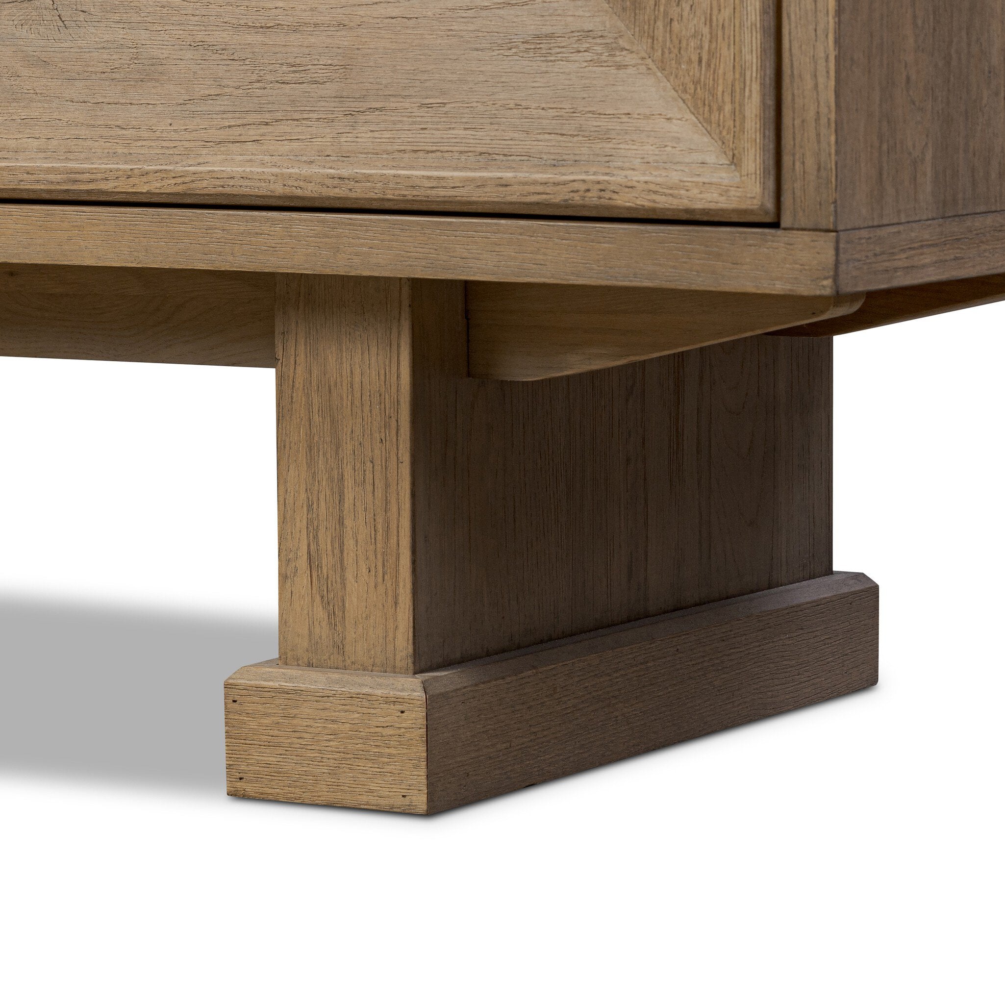 Adela Sideboard - Modern Drifted Oak Veneer Buffet Cabinet for Dining Room & Living Room Storage