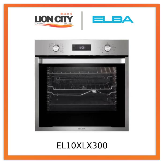 Elba EL10XLX300 60cm Built-in Multifunction Oven - 5 Cooking Modes, Large Capacity - Perfect for Baking, Roasting & Family Cooking
