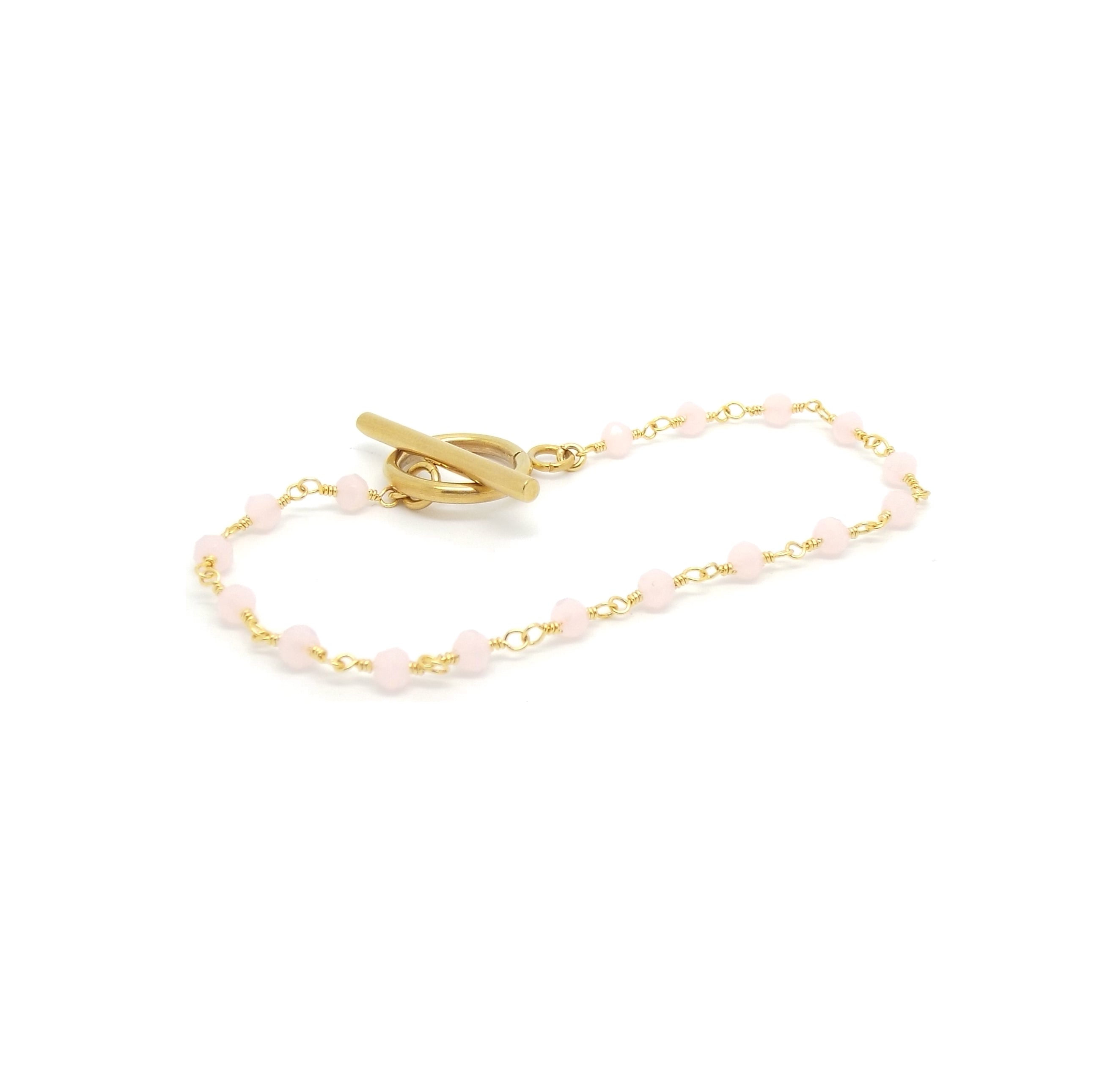 Valentina Rose Quartz Bracelet for Women - Healing Crystal Energy Jewelry for Love & Positivity - Perfect for Meditation, Yoga & Spiritual Gifts