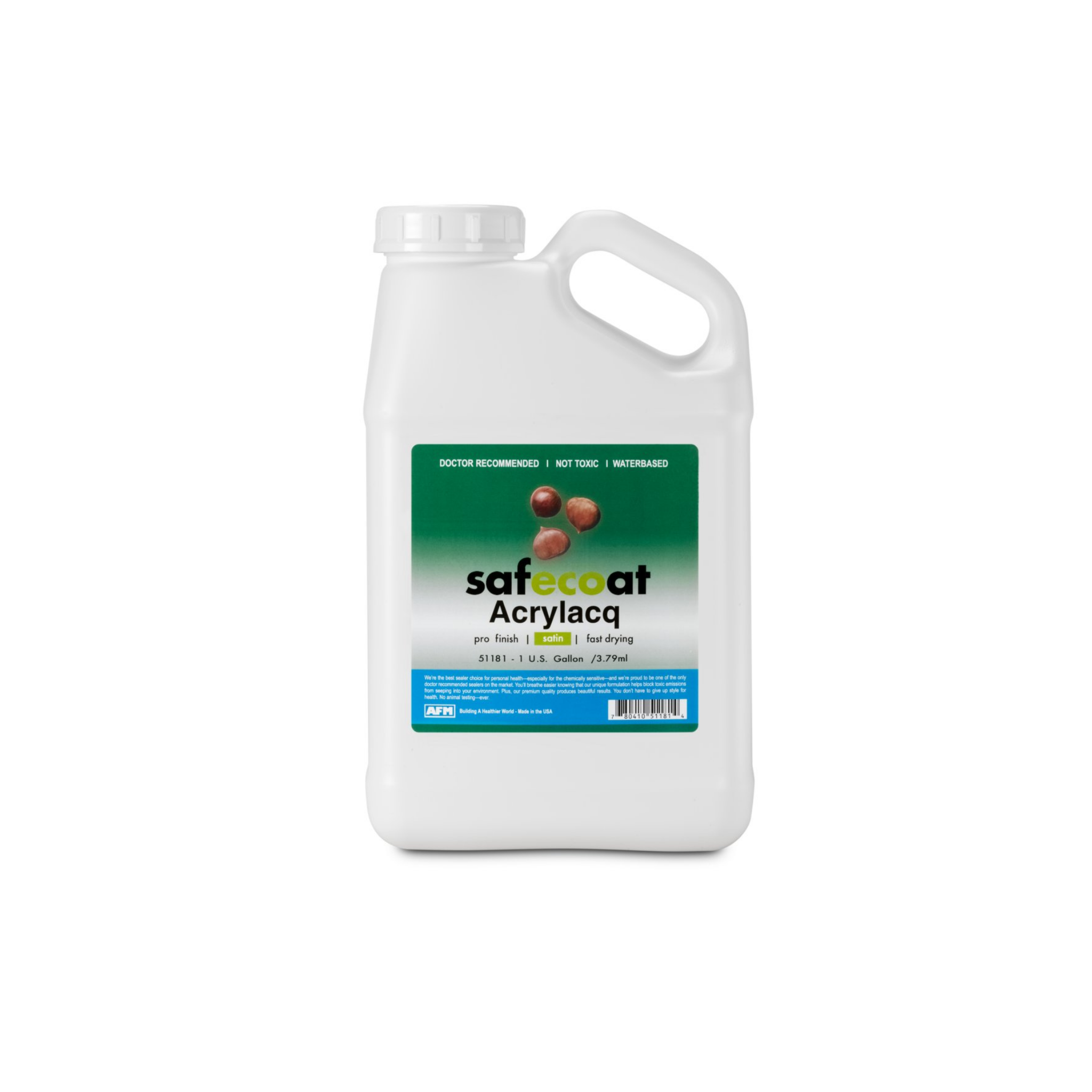 AFM Acrylacq Hard Clear Finish - Water-Based, Non-Toxic Wood Sealer & Protective Coating for Furniture, Floors & Cabinets | Ideal for Indoor & Outdoor Use