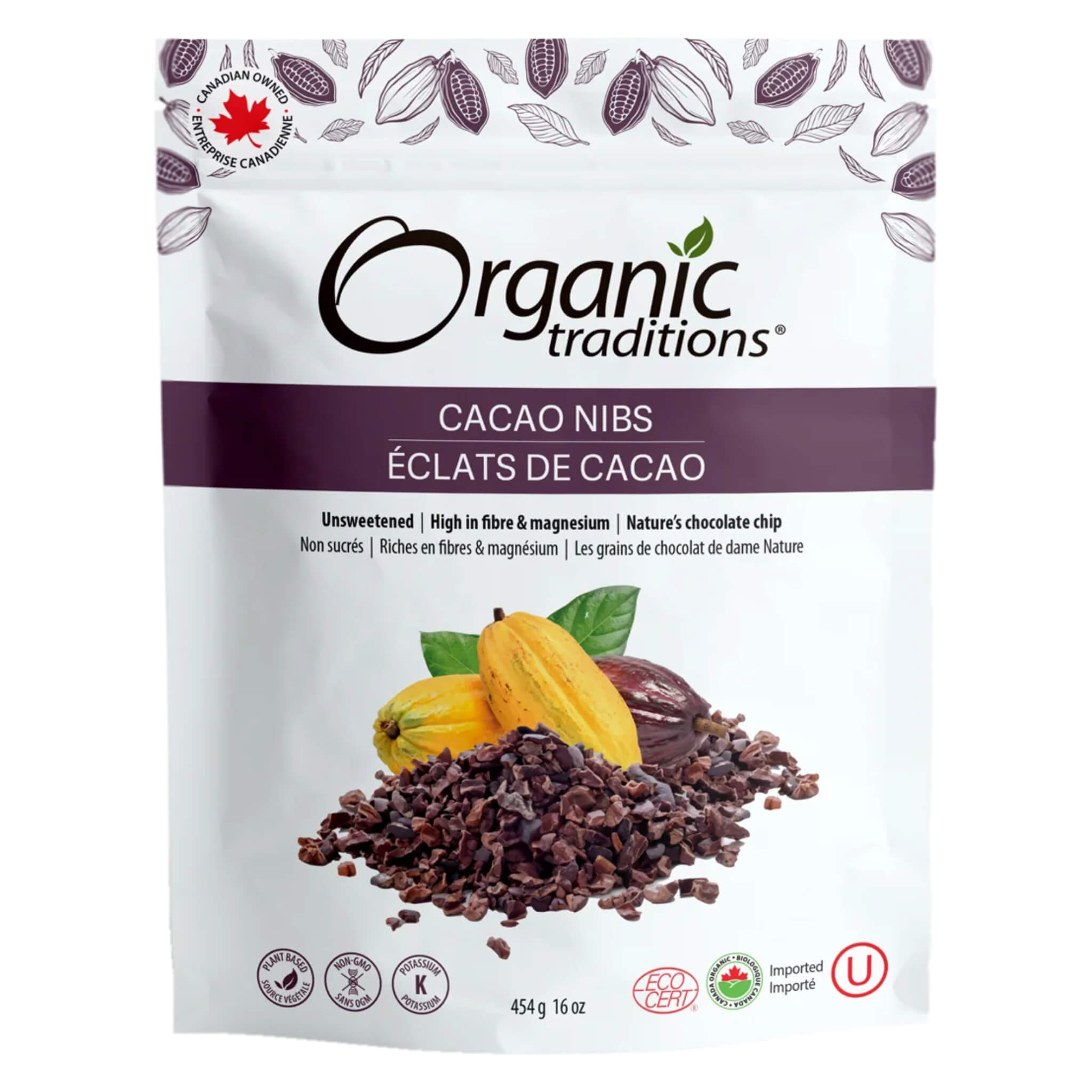 Organic Raw Cacao Nibs - Premium Superfood for Baking, Smoothies & Healthy Snacks - Vegan, Gluten-Free & Non-GMO - Perfect for Desserts, Granola & Energy Bars