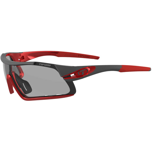 Davos Race Red/Smoke Fototec Sunglasses - Polarized UV Protection Sports & Driving Shades for Men & Women - Perfect for Running, Cycling, and Outdoor Adventures