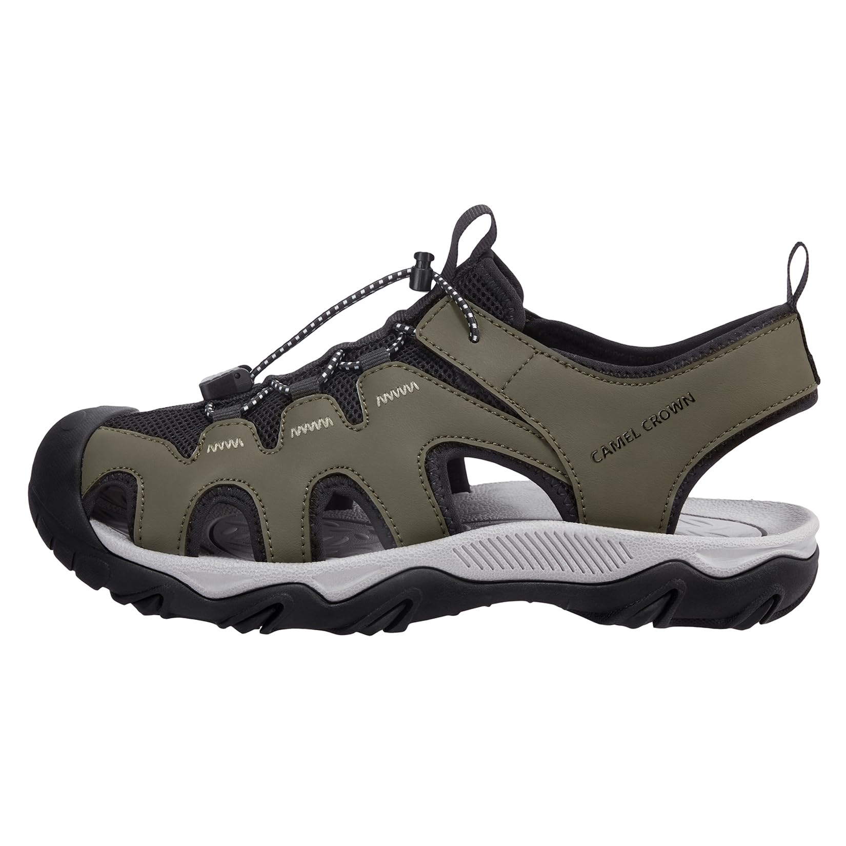 CAMEL CROWN Men's Hiking Sandals - Anti-Slip Water Shoes with Arch Support for Beach & Camping