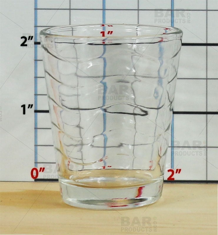 BarConic® Clear Wave Shot Glass - 1.75 oz (12-Pack) - Perfect for Parties, Bars, and Home Entertaining