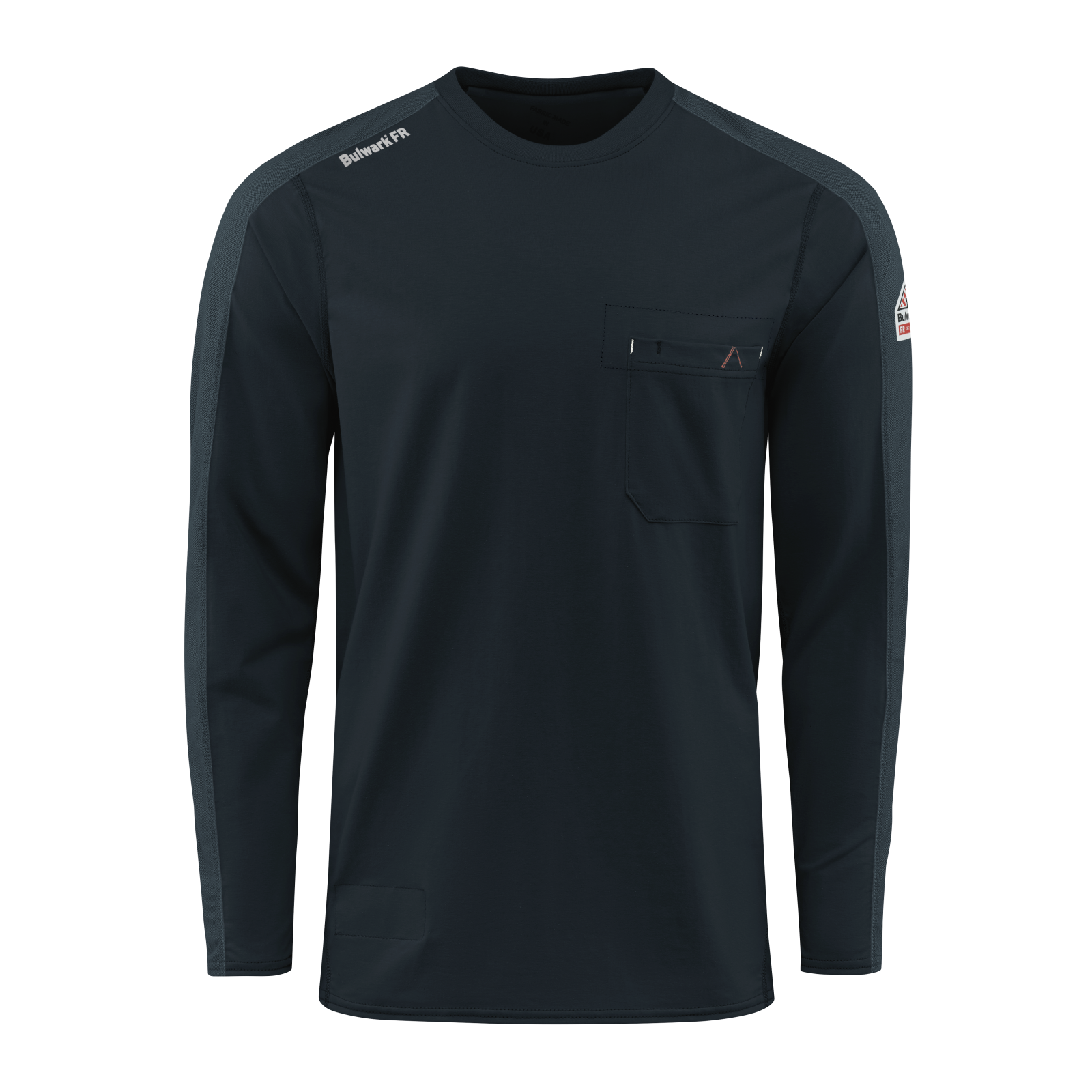 Bulwark Men's Flex Knit T-Shirt - Comfortable Stretch Cotton Crewneck Tee for Work & Casual Wear