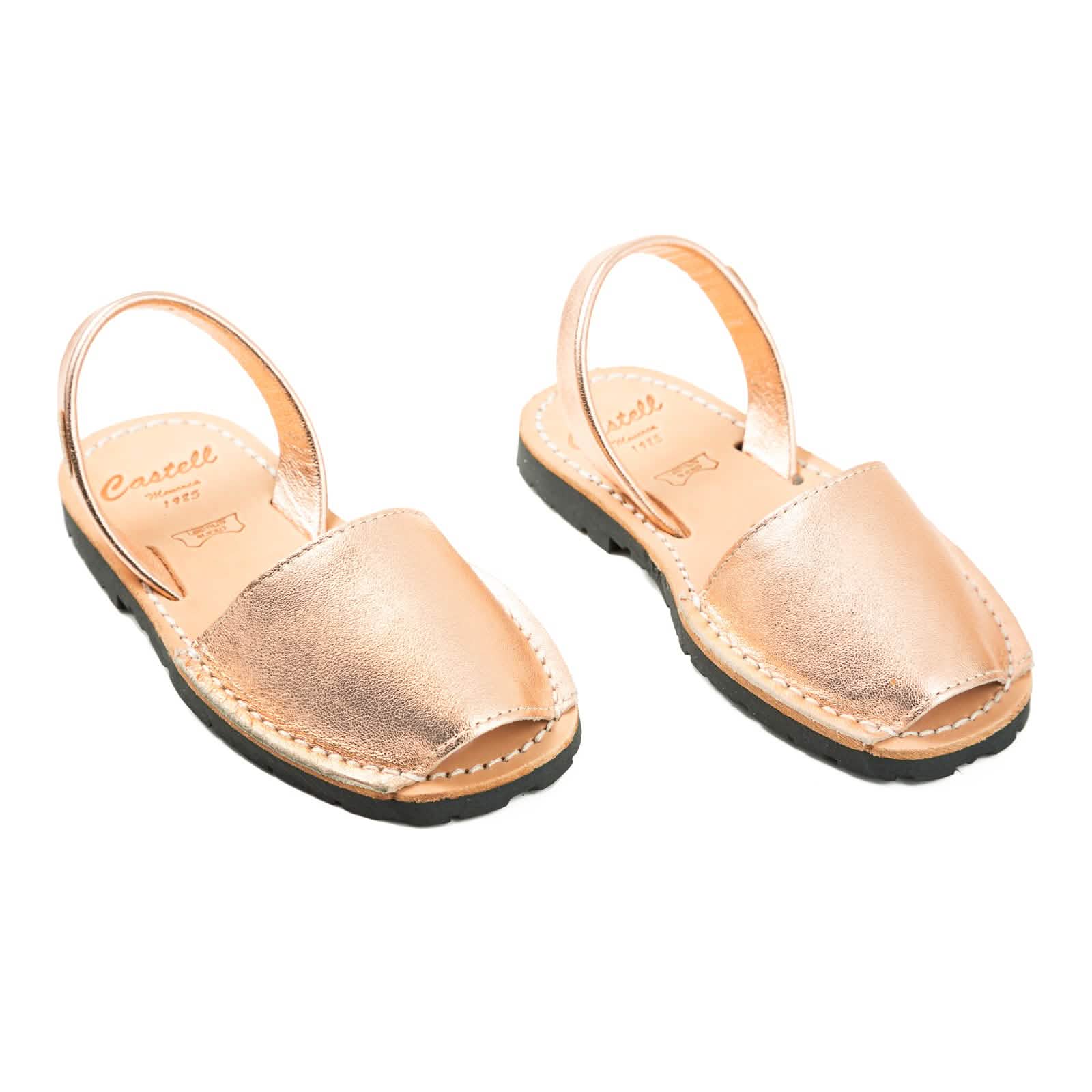 Metallic Leather Menorcan Sandals for Kids - Iker 1097 Comfortable Children's Sandals | Perfect for Beach, Summer Outfits & Casual Wear