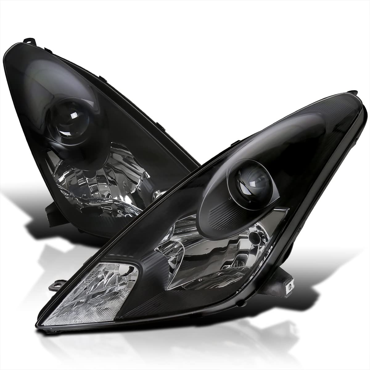 Spec-D Tuning Black Projector Headlights for 2000-2005 Toyota Celica - Left & Right Pair Headlight Assembly - Upgrade Your Night Driving & Style