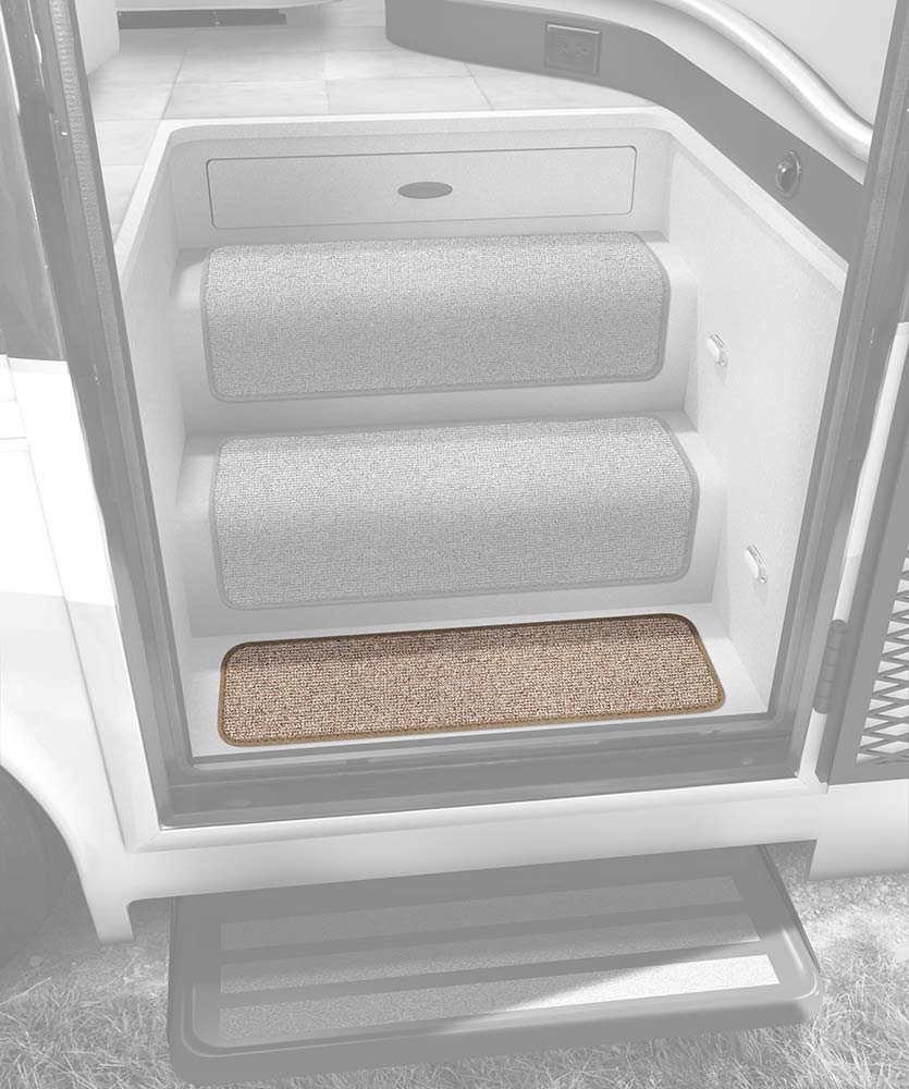 Prest-O-Fit 434031 5-3088 Decorian Step Huggers for RV Landings - Sandstone Beige 10