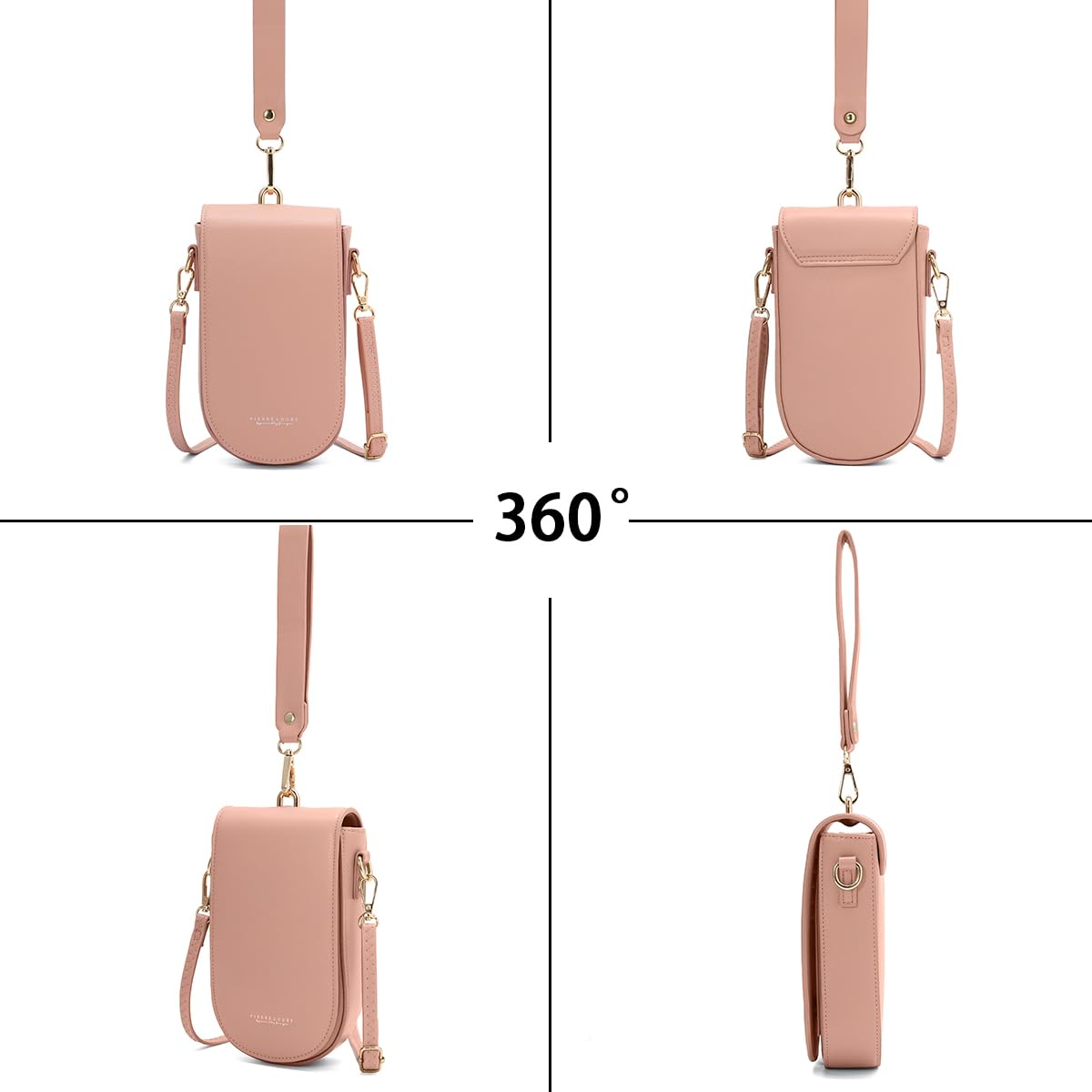 Trendy Mini Crossbody Phone Purse for Women - 5 Card Slots, Detachable Wristlet, Fashionable Cell Phone Bag | Perfect for Concerts, Travel & Everyday Use (Sunwel)