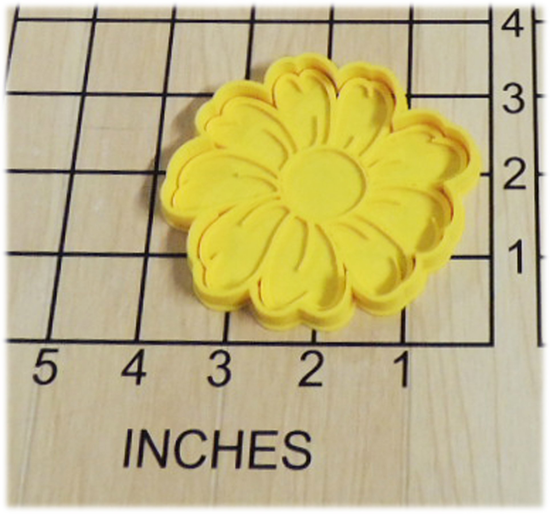 Daisy Flower Fondant Cookie Cutter and Stamp Set #1364 - Perfect for Baking, Cake Decorating, and DIY Cookie Making
