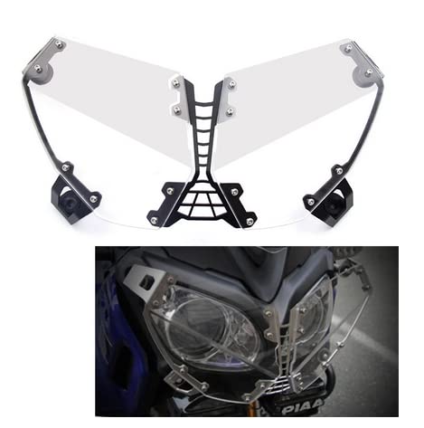 Motorcycle Headlight Grille Guard Cover Protector for Yamaha XT1200Z Super Tenere 2010-2018 - Durable ABS Plastic Off-Road Protection for Adventure Riding & Night Commuting