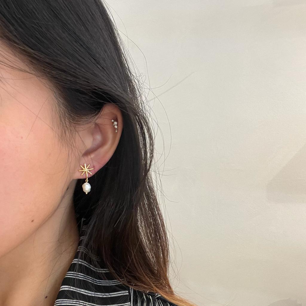 Manuella Gold Earrings for Women - Elegant Dangle Hoop Earrings for Party, Wedding & Everyday Wear