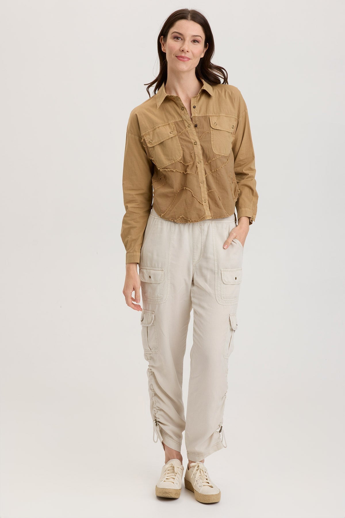 Pepin Shacket Au Lait Pigment - Women's Lightweight Overshirt Jacket for Fall & Winter | Cozy Fleece Lined Outerwear for Casual Outfits, Work & Travel