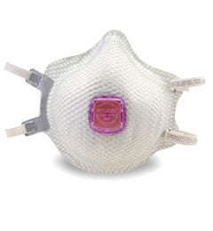 Moldex 2360P100 Particulate Respirator with Ventex Valve - NIOSH Approved Dust Mask for Construction, Woodworking & Industrial Safety Protection