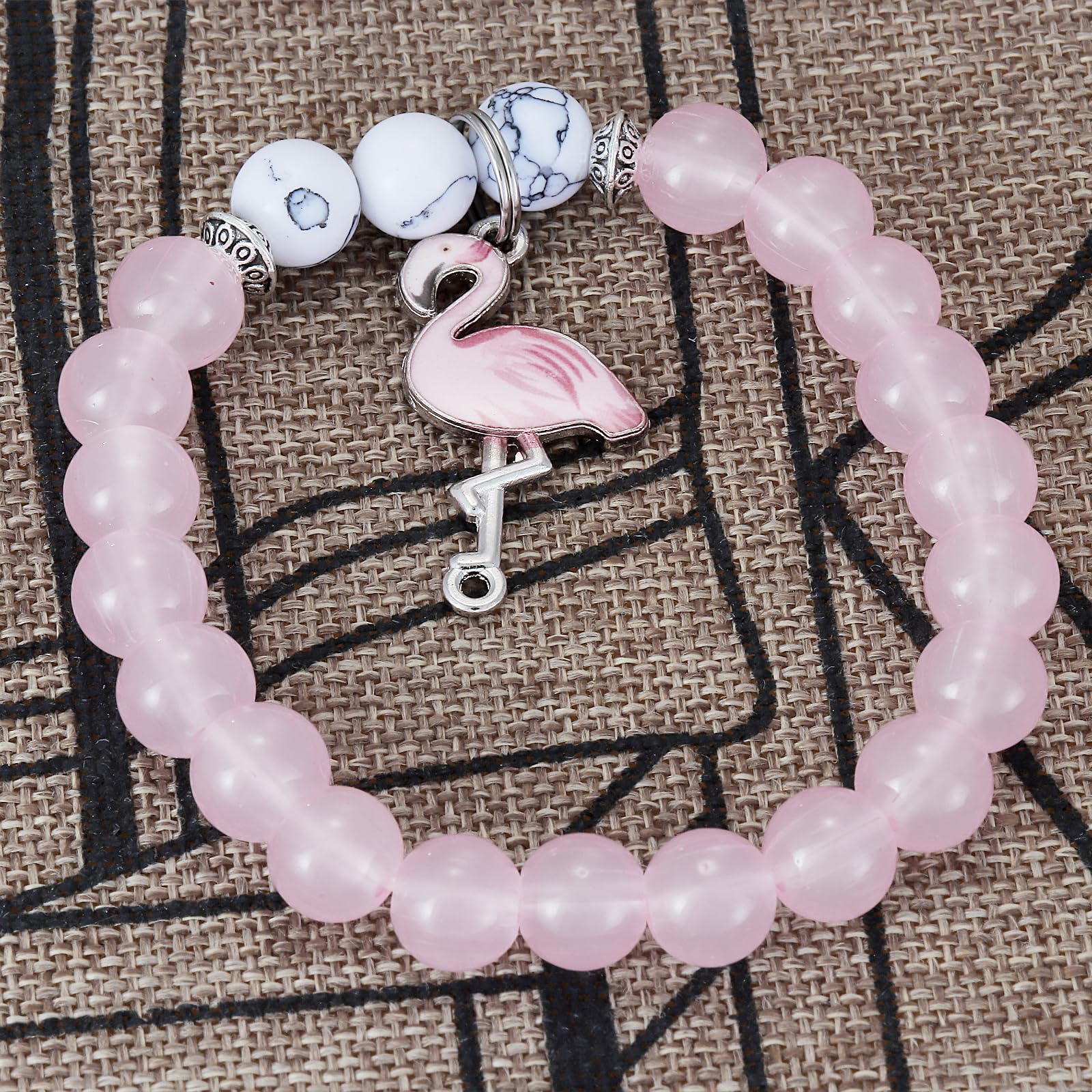 Kivosliviz Flamingo Bracelet - Stylish Motivational Jewelry with Flamazing Flamingo Charm | Perfect for Beach Vacations, Summer Outfits & Gift Giving