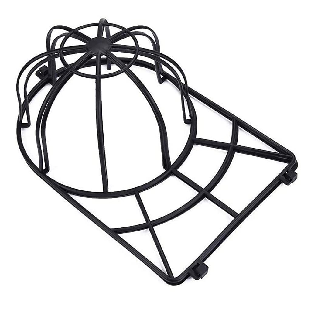 XJJZS Baseball Cap Washer & Drying Rack - Adjustable Hat Cleaning Tool with Quick Tightening for Easy Storage | Perfect for Washing, Drying & Organizing Caps (Black, One Size) - Ideal for Laundry Room, Closet & Travel Accessories