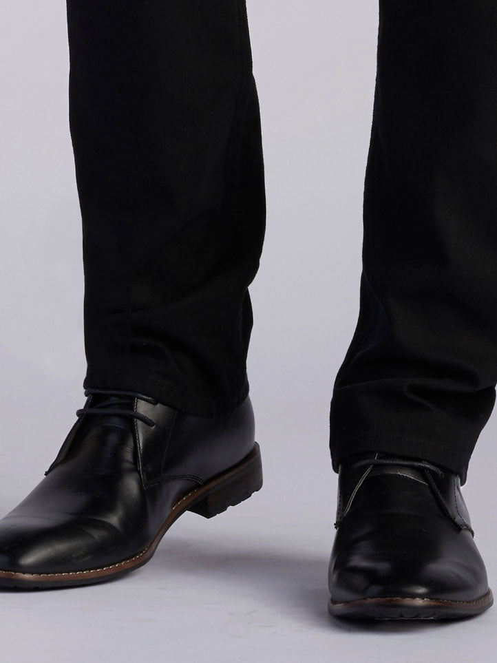 Lee Men's Modern Series Slim Tapered Leg Jeans - Black Stretch Denim Pants for Casual Wear & Everyday Comfort