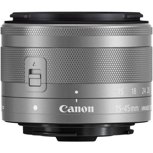 Canon EF-M 15-45mm f/3.5-6.3 IS STM Lens (Silver) - Compact Zoom Lens for EOS M Series Cameras - Perfect for Travel, Vlogging & Everyday Photography