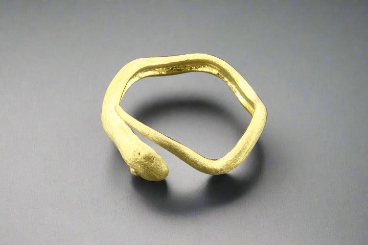 Golden Snake Ring Adjustable for Women - Fashion Jewelry for Everyday Wear, Parties & Gifts